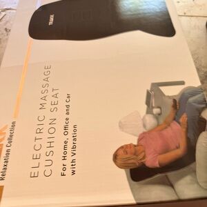 Black Electric Massage Cushion Seat